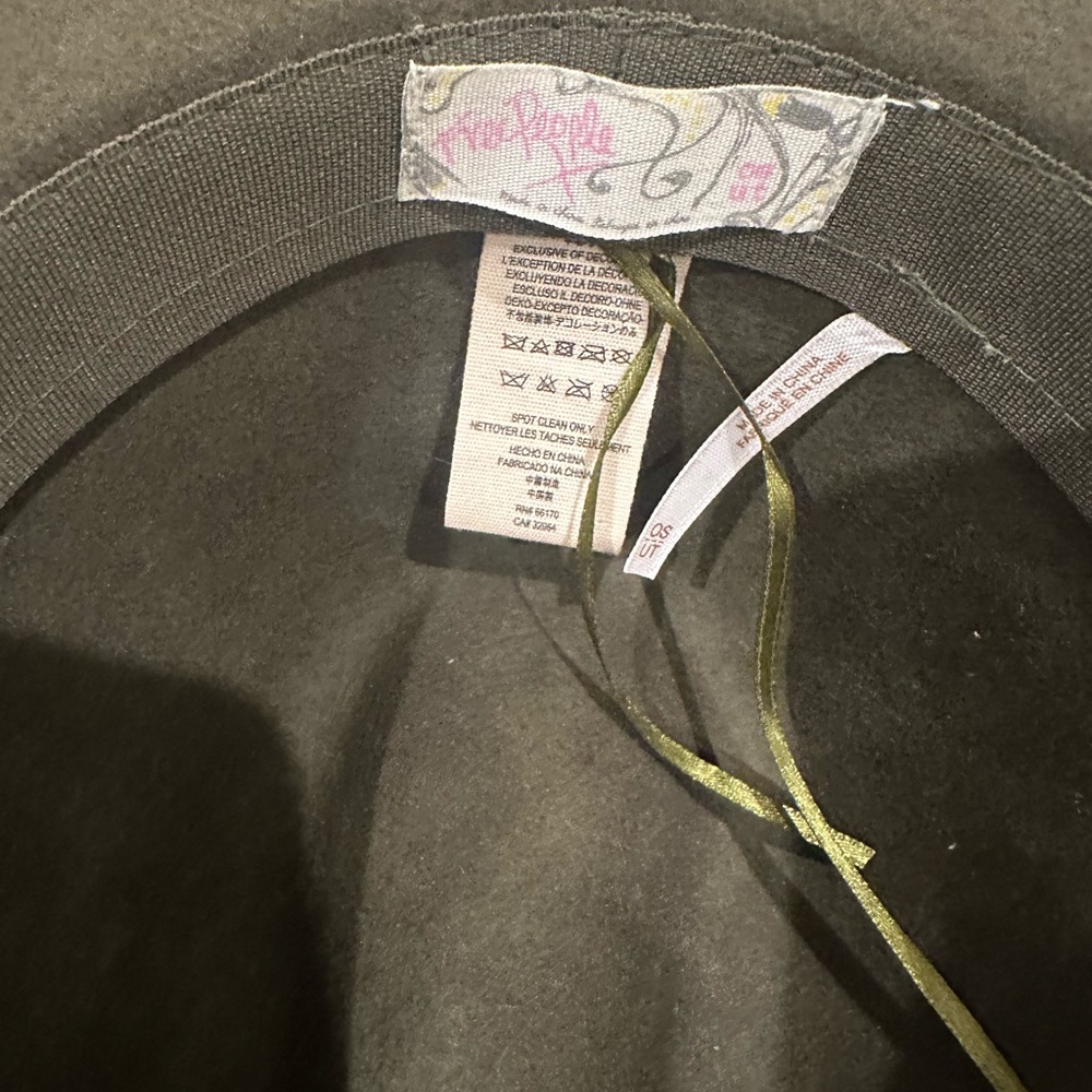Free People Wythe Leather Band Felt Hat - Picture 6 of 8